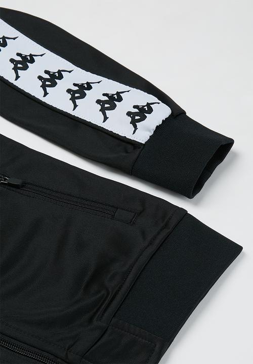 KAPPA - Banda slim fit bomber jacket - black & white