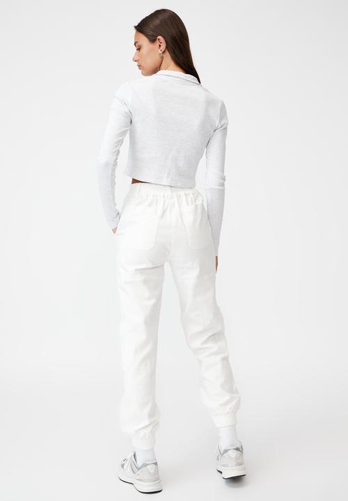 Factorie - Quarter zip long sleeve top - light grey 