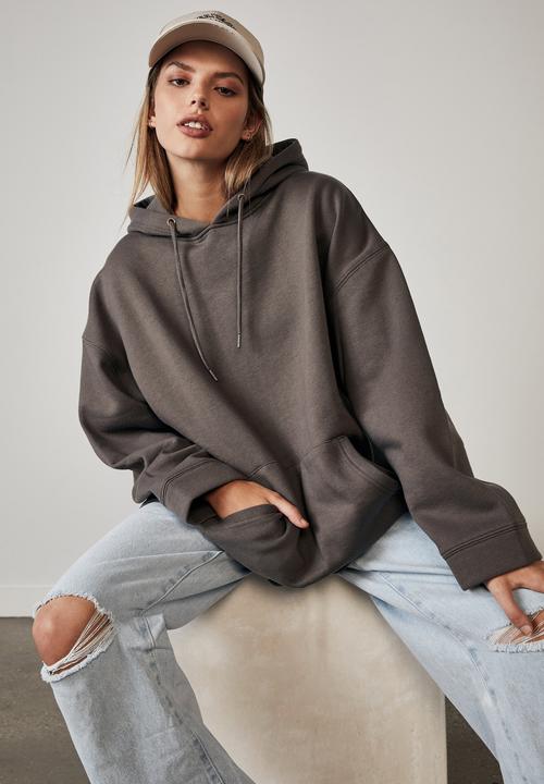 Factorie - Super oversized hoodie - charcoal 