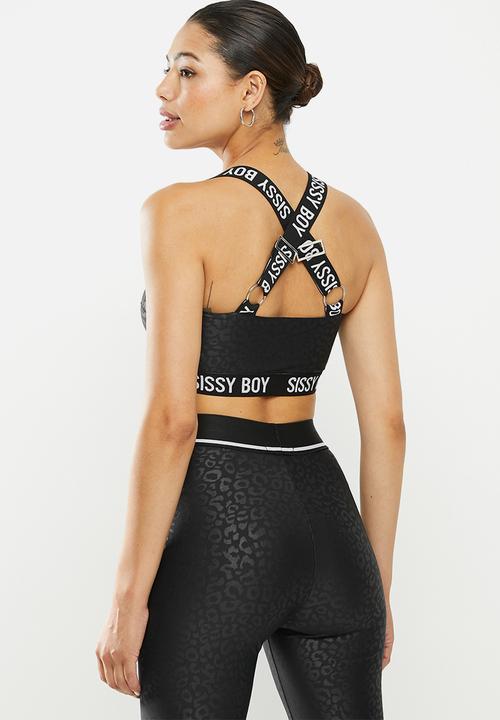 SISSY BOY - Go for it sports bra - black