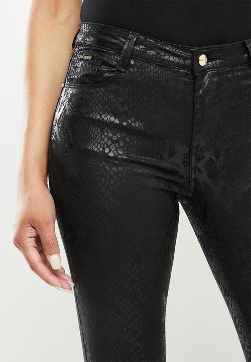 SISSY BOY - Vamp it up axel black snake skinny - black