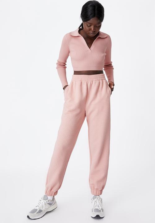Factorie - Ultra crop long sleeve top - pink