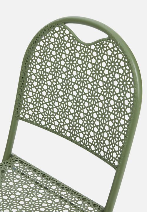 H&S - Punch folding outdoor chair - green