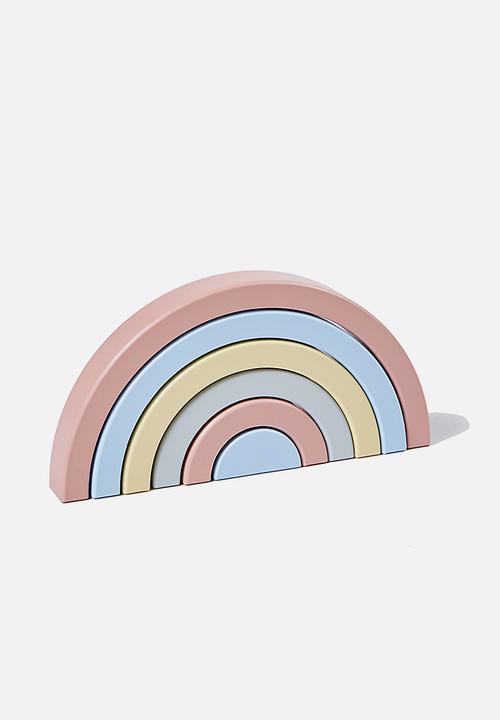 Cotton On - Wooden stackable rainbow - multi 