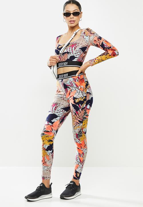 SISSY BOY - Blue me away long sleeve crop - multi