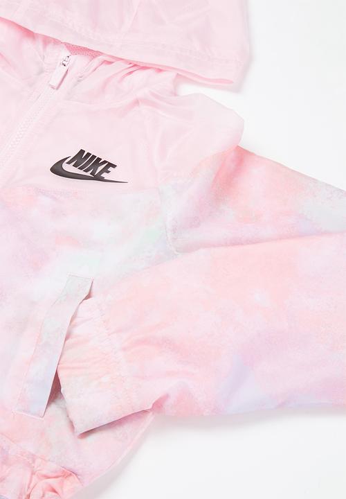 Nike - G nsw wr aop jkt  - pink foam /white