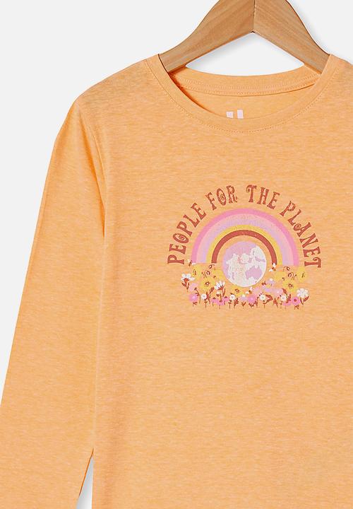 Cotton On - Penelope long sleeve tee - peach