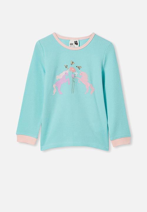 Cotton On - Edith long sleeve pyjama set - blue 