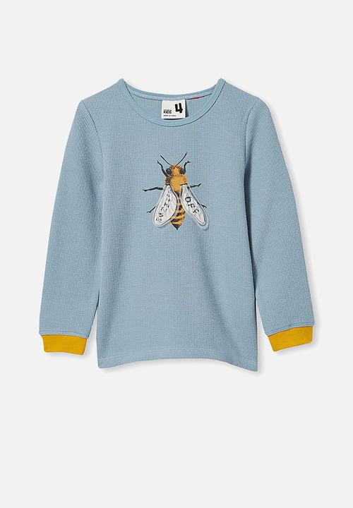 Cotton On - Noah long sleeve pyjama set - blue & yellow 