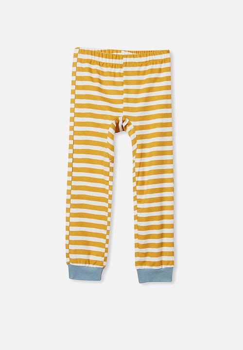Cotton On - Noah long sleeve pyjama set - blue & yellow 