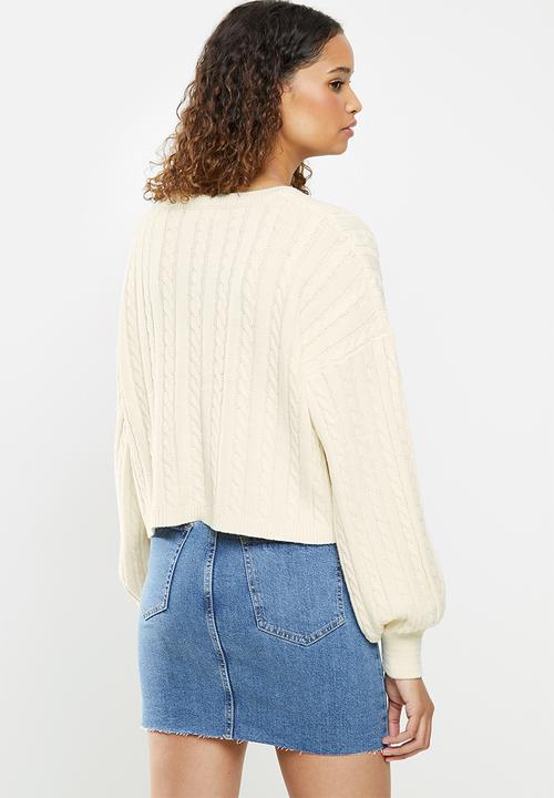 Cotton On - Cable co-ord pullover - vintage cream