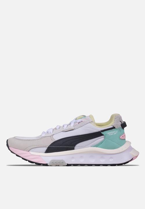 PUMA - Wild rider layers - puma white & viridian green