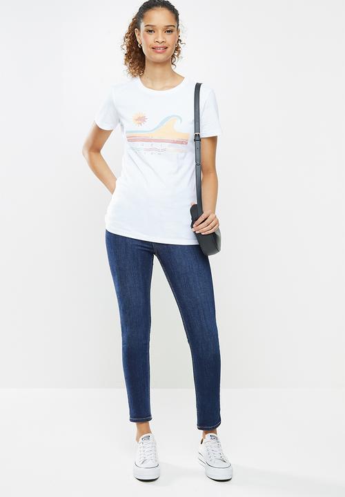 O'Neill - Wavey short sleeve t-shirt - white