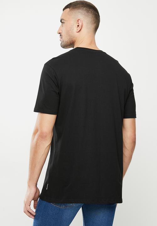 Ben Sherman - Round neck flag logo tee - black