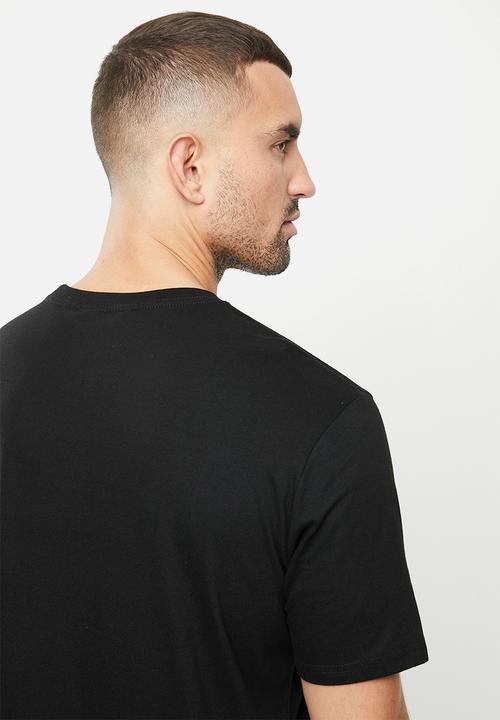 Ben Sherman - Round neck flag logo tee - black