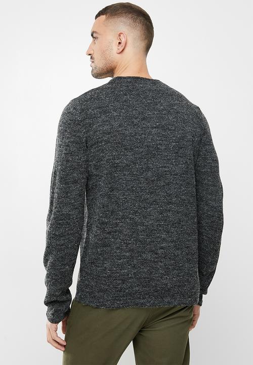 Brave Soul - Montrel knitwear - jet black