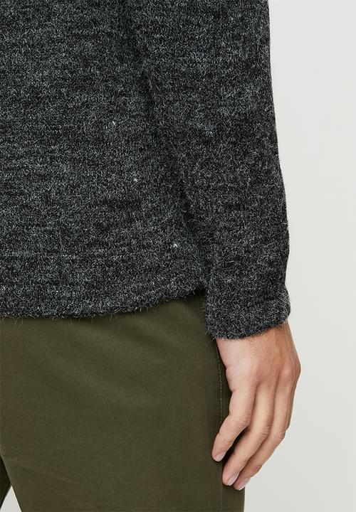 Brave Soul - Montrel knitwear - jet black