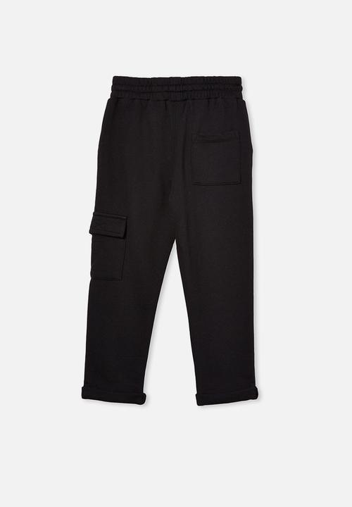 Cotton On - Cargo trackpant - black