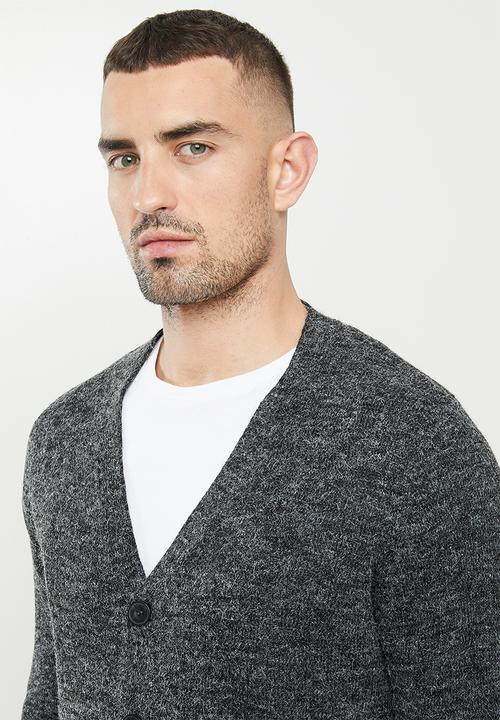 Brave Soul - Oskar knitwear - jet black