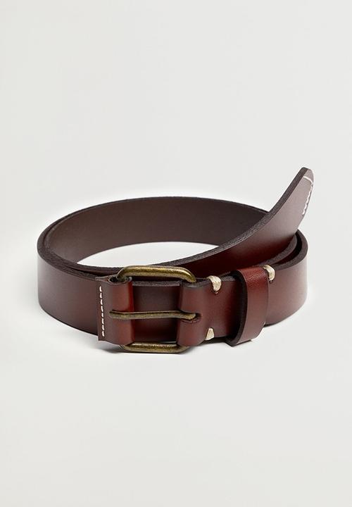 MANGO - Belt ivan - brown