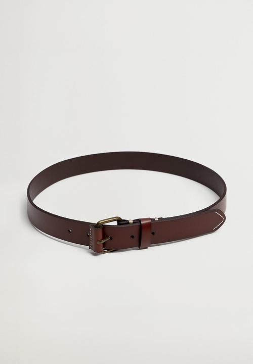 MANGO - Belt ivan - brown