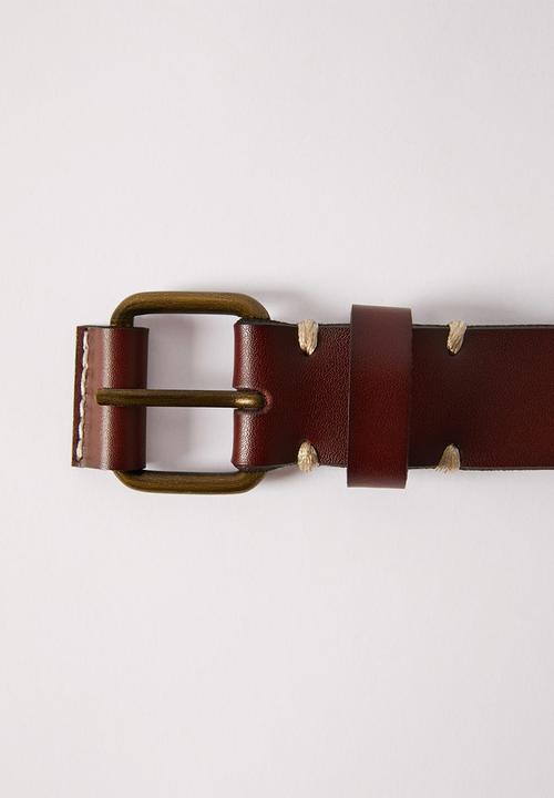 MANGO - Belt ivan - brown