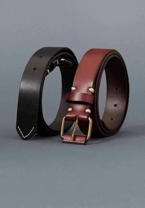 MANGO - Belt ivan - brown