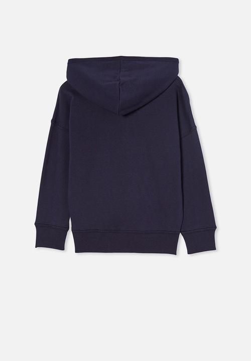 Cotton On - Henley hoodie - navy