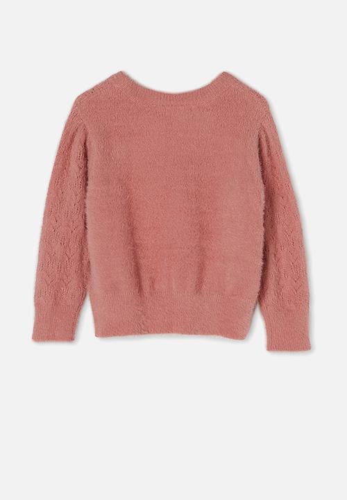 Cotton On - Addie pointelle jumper - pink