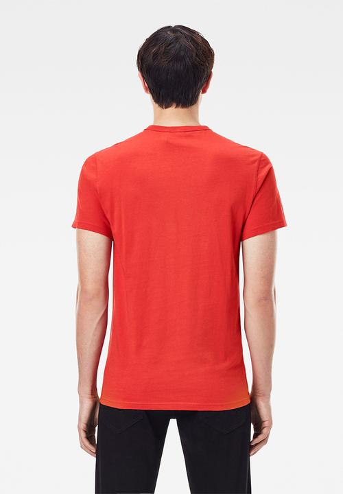 G-STAR - Raw r s\s tee - dark candy