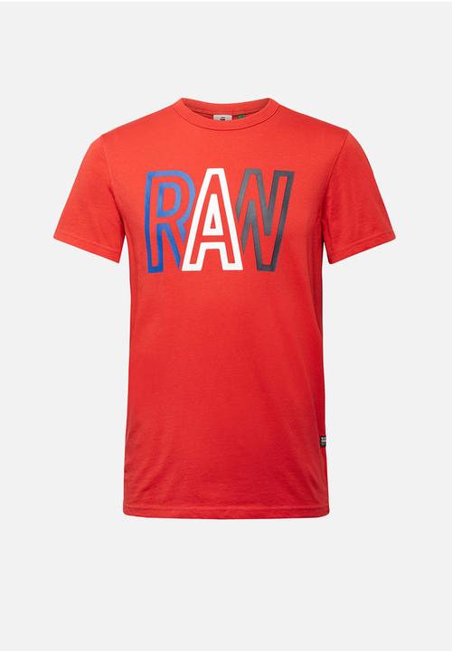 G-STAR - Raw r s\s tee - dark candy