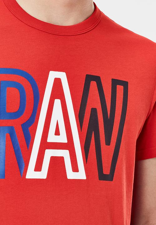 G-STAR - Raw r s\s tee - dark candy