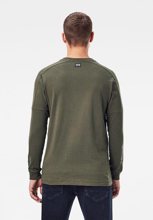 G-STAR - Numbers graphic r l\s tee - combat