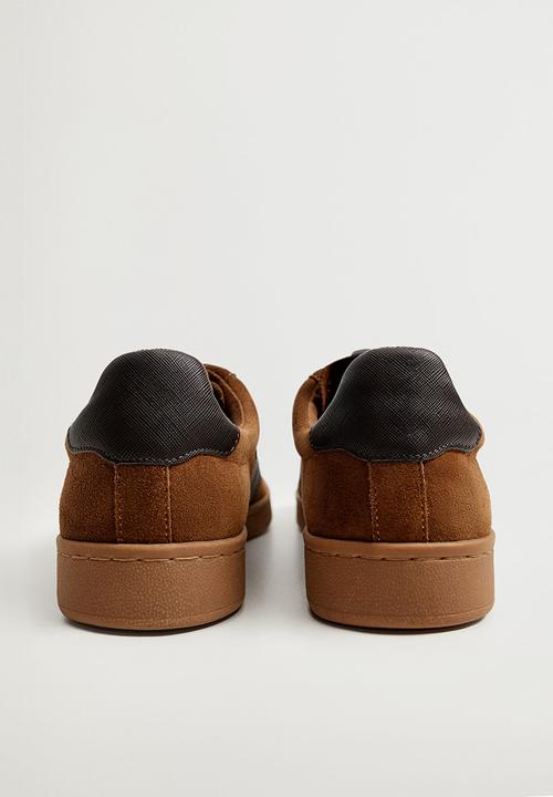 MANGO - Putxet leather sneaker - brown