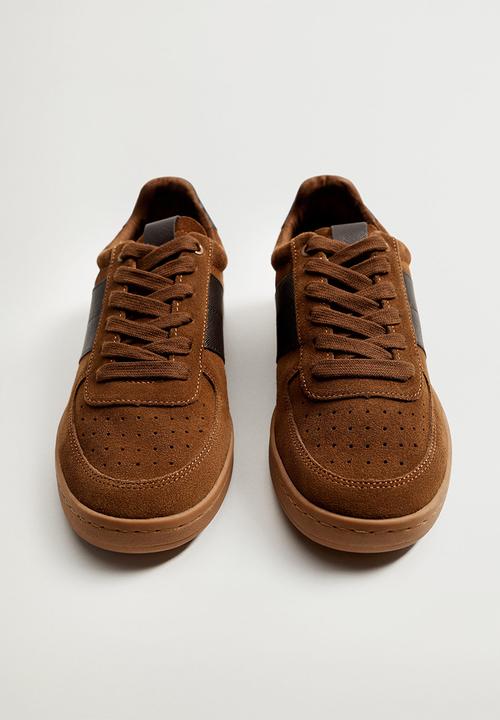 MANGO - Putxet leather sneaker - brown