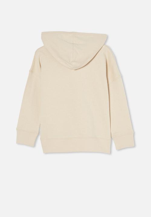 Cotton On - Henley hoodie - beige