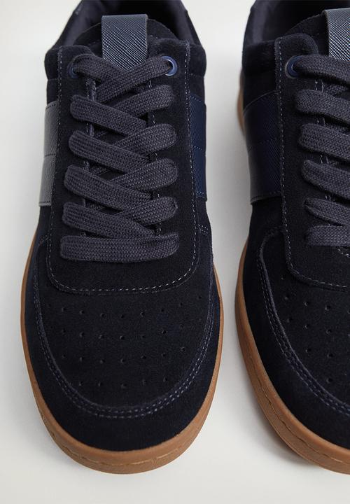 MANGO - Putxet leather sneaker - medium blue