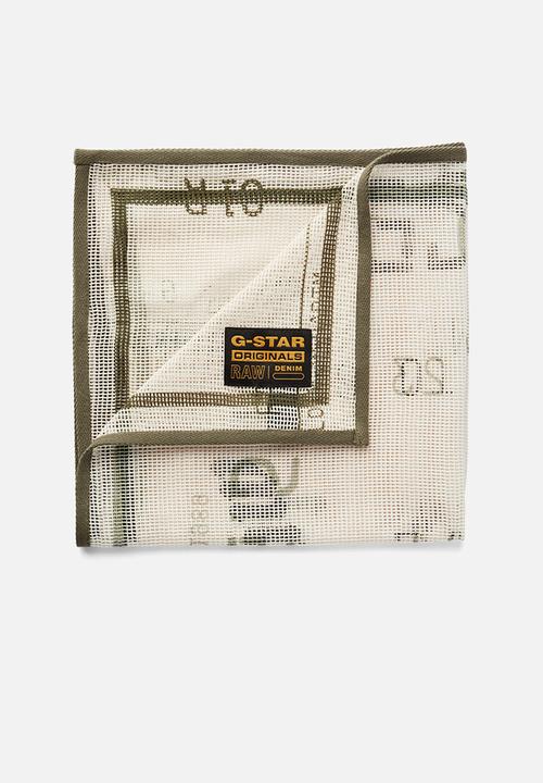 G-STAR - Bandana mesh scarf - whitebait extreme
