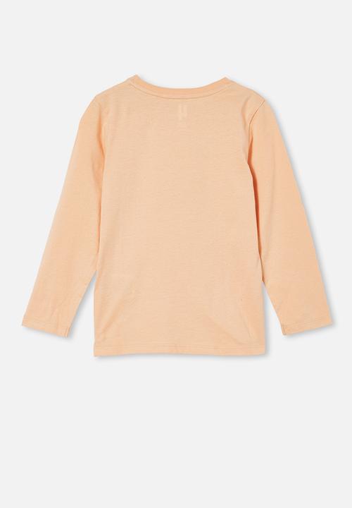 Cotton On - Penelope long sleeve tee - peach