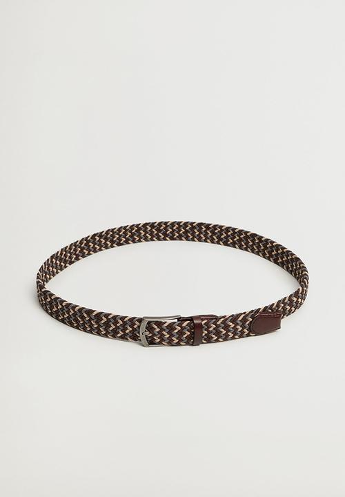 MANGO - Belt colors - brown