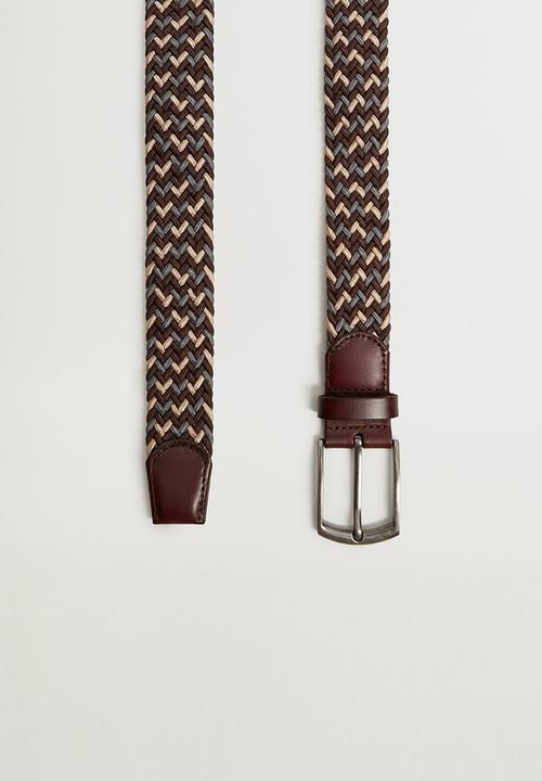 MANGO - Belt colors - brown