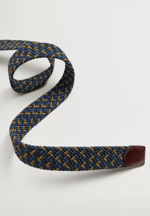 MANGO - Belt colors - blue