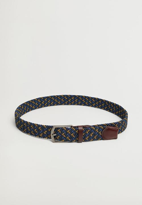 MANGO - Belt colors - blue