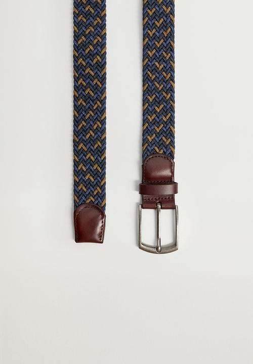 MANGO - Belt colors - blue