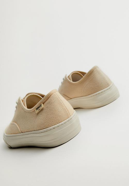 MANGO - Fabric sneaker - light beige