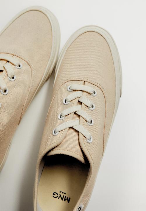 MANGO - Fabric sneaker - light beige