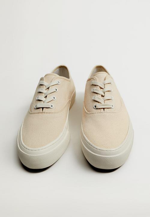 MANGO - Fabric sneaker - light beige