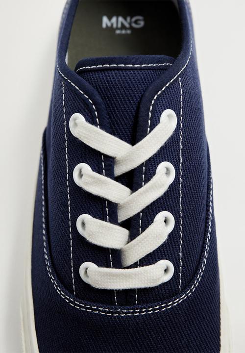 MANGO - Fabric sneaker - medium blue