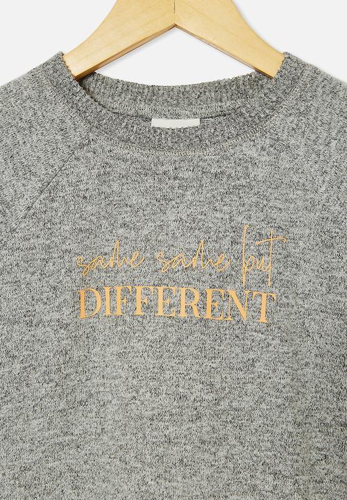Cotton On - Super soft mila crew - grey marle