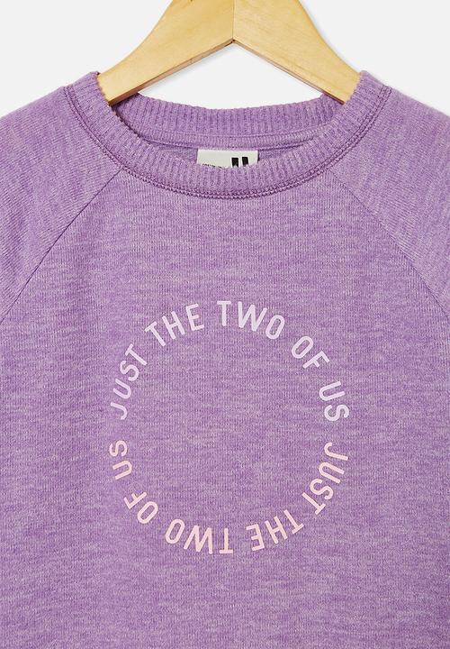 Cotton On - Super soft mila crew - grape soda
